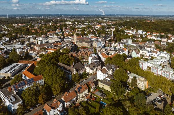 Wolfratshausen Stadt - Luftaufnahme