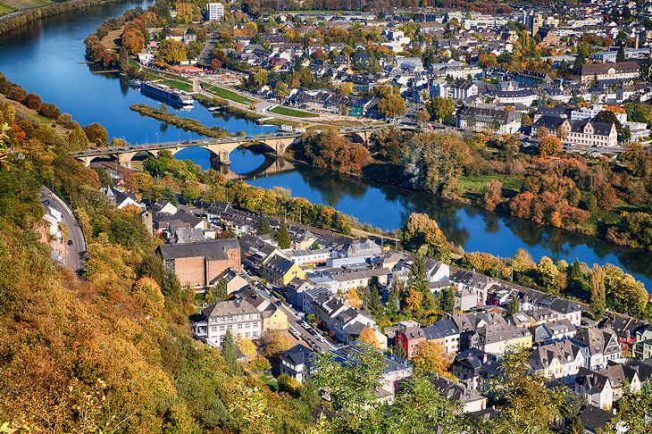 Wolfratshausen Stadt - Luftaufnahme